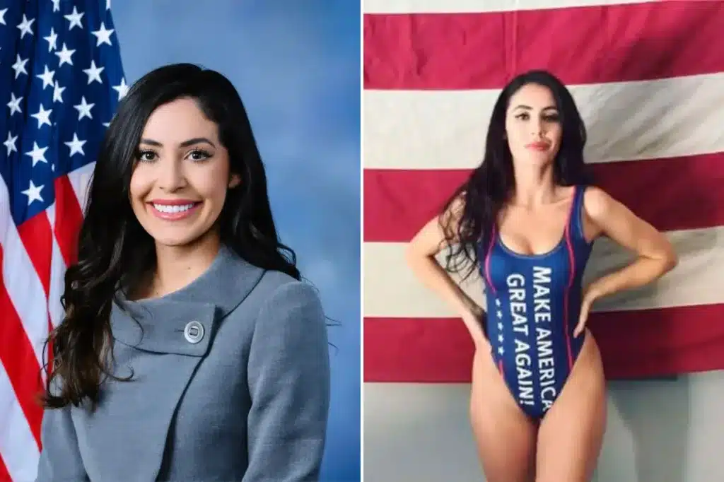 The freshman lawmaker, who served in the Air Force, was featured by Sports Illustrated and Maxim while designing swimwear and women’s shirts. U.S. House Office of Photography