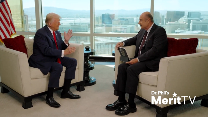 Former President Trump speaks to show host Dr Phil