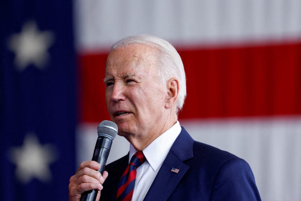 FILE PHOTO US President Biden visits Anchorage on the day of the 22nd anniversary of the September 11 attacks