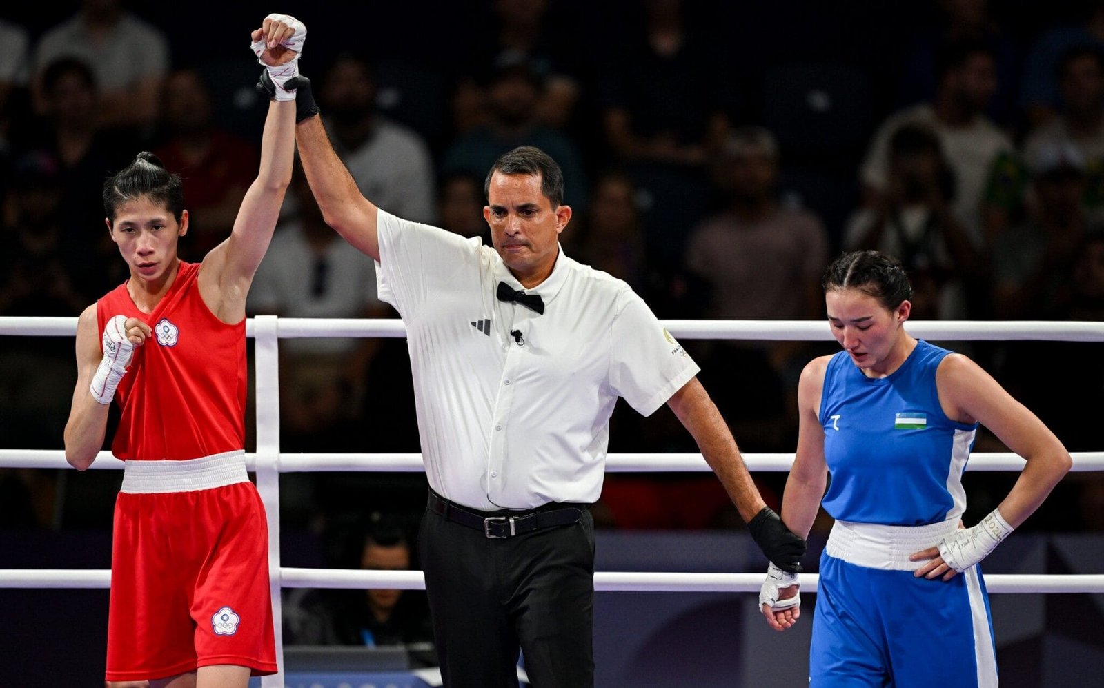 Taiwan’s Lin Yu-ting defeated Uzbekistan’s Sitora Turdibekova Credit: AP