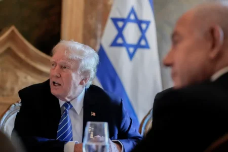 The former president had feuded with the Israeli leader in the past