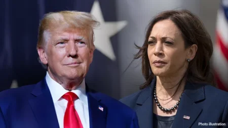 Trump and Harris