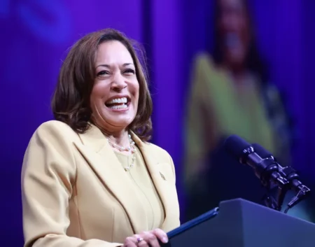 Vice President Kamala Harris thanked leaders of the African Methodist Episcopal Church for their support this week