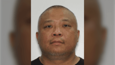 Zhixiong Marko Hu, 47, of Markham, is wanted on a nationwide warrant for the murder of real estate agent Yuk-Ying "Anita" Mui, 46, whose charred remains were found in Parry Sound on Aug. 12, 2024. Photo by Handout /York Regional Police