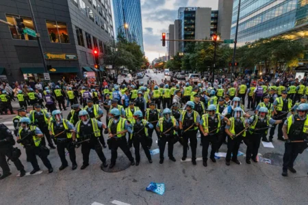 chicago police clash pro palestine m10news