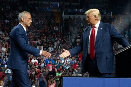 Robert F. Kennedy Jr. endorsed former President Donald Trump after dropping out of the presidential race.Photo by Rebecca Noble/Getty Images
