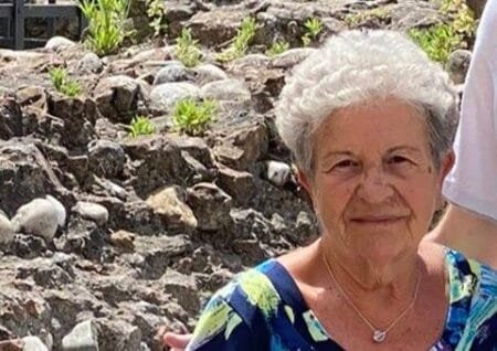 Giuseppina Bardelli survived four nights trapped down a gully
