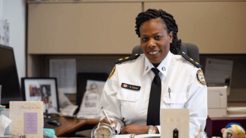 Toronto’s first black female police superintendent Stacy Clarke was demoted for her “lead role” in the 2021 corruption scandal.Canadian Association of Police Educators
