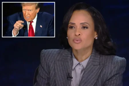Linsey Davis admitted her fact-checking of former President Trump was influenced by the first CNN debate. ABC via Getty Images