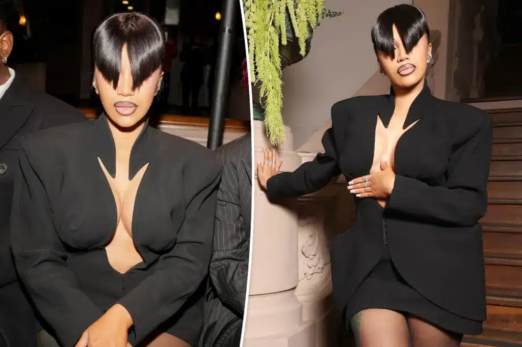 Cardi B wears angled bangs at Mugler show M10news