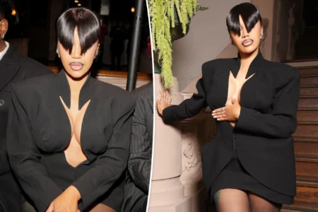 Cardi B wears angled bangs at Mugler show M10news
