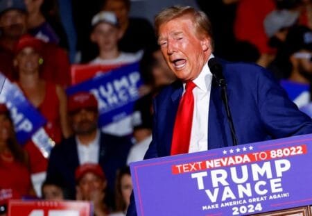 Donald Trump is holding a marginal lead over Kamala Harris in North Carolina according to a new poll REUTERS