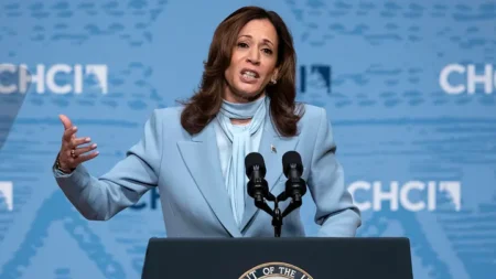 Harris provided few specific details about her economic policy. (AP Photo/Jose Luis Magana)