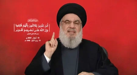 Hezbollah chief Hassan Nasrallah condemned Israels alleged role behind the pager and radio attacks
