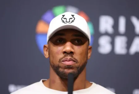 Joshua was defeated by Danuel Dubois on Saturday night (Picture: Getty Images Europe)