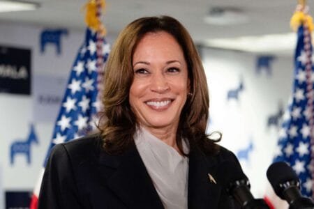 TOPSHOT US POLITICS VOTE HARRIS