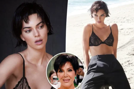 Kendall Jenner appeared in a campaign for Calvin Klein in her mom Kris Jenners iconic hairdo