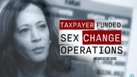 The CatholicVote ads targeting Veep Kamala Harris’ stance on sex-change operations for kids will run in four critical swing states. YouTube/CatholicVote