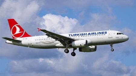 The Turkish Airlines flight made an emergency landing in New York’s JFK.Gerard Bottino/SOPA Images/Shutterstock