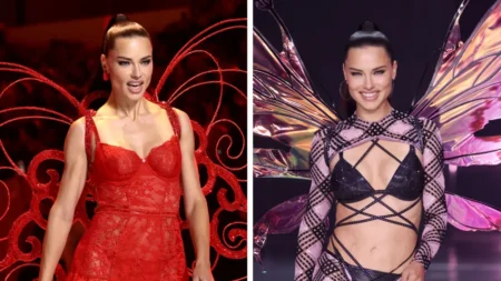 Adriana Lima stunned at the Victoria's Secret Fashion Show Credit: REX/Shutterstock