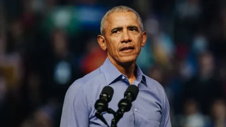 Former President Barack Obama (Michelle Gustafson/Bloomberg via Getty Images)