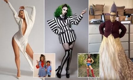 Halloween has long been a chance for celebrities to show off their best fancy dress at glitzy parties and more recently on social media and this year was no different