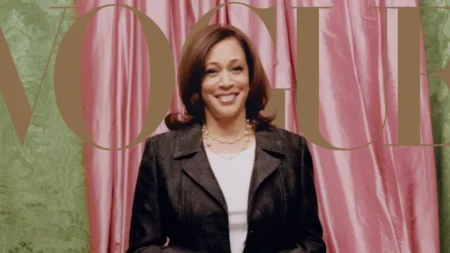 Kamala Harris appeared on the cover of Vogue