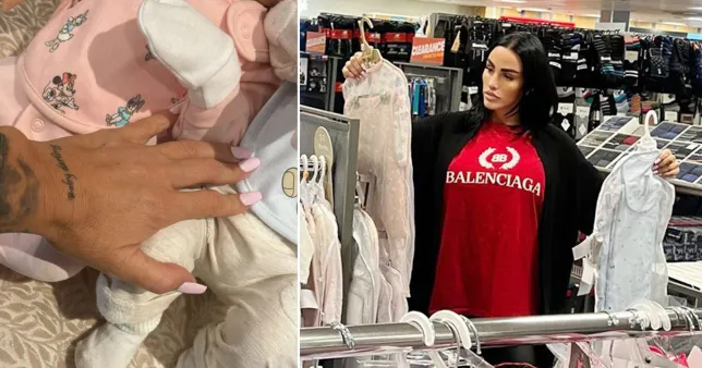 Katie Price has been snapped shopping for baby clothes after introducing her followers to her twins