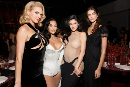 Kim Kardashian wowed in a white corset top at the Fourth Annual Academy Museum Gala Credit: Getty