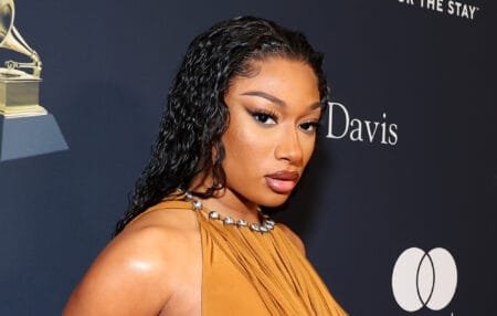 Megan Thee Stallion at the 2024 Pre-GRAMMY Gala & GRAMMY Salute to Industry Icons. Photo credit: Leon Bennett/Getty Images for The Recording Academy