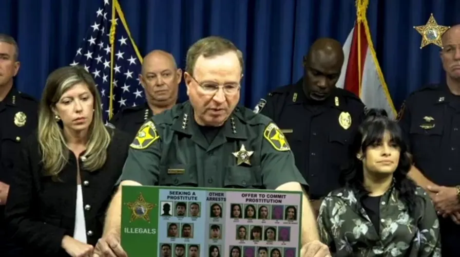 Polk County Sheriff Grady Judd speaks about Operation Autumn Sweep at a press conference on Oct. 17, 2024. Polk County Sheriff