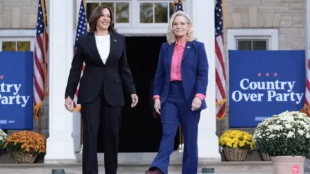 The View co hosts praised former Congresswoman Liz Cheney R Wyo for endorsing presidential nominee Vice President Kamala Harris this week