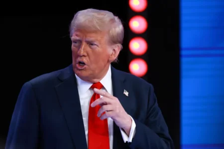 The former commander in chief also blamed President Biden for the war