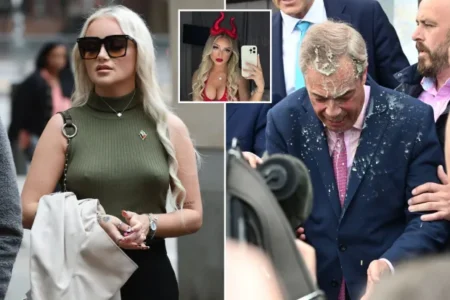 Victoria Thomas-Bowen outside court today Credit: i-Images