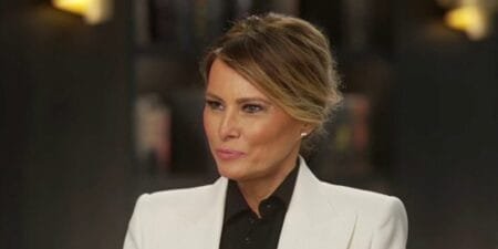 Former first lady Melania Trump sits down for an interview with Sean Hannity on Oct. 1, 2024. (Fox News/Sean Hannity)