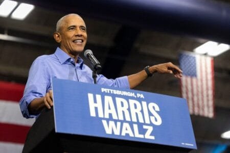 Former President Barack Obama suggested Thursday that black men are opposed to Vice President Kamala Harris simply because she is a woman.Getty Images