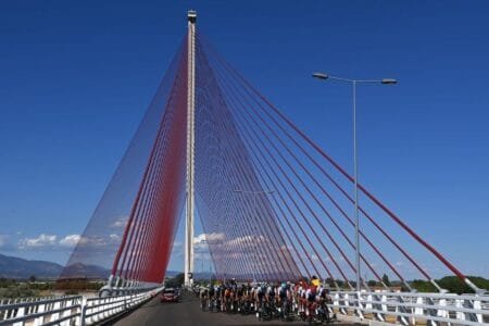 general view peloton passing bridge 9405495504371481863510533269jpg