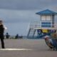 A beach in Miani stock photo