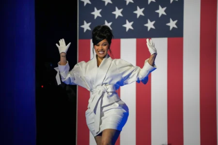 Cardi B slammed Elon Musk for calling her a puppet following her speech at Kamala Harris rally in Milwaukee on Friday