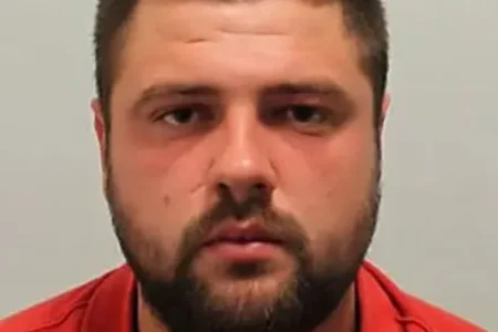 Dmitri Ceban was caught hiding out in Ireland after being stopped on the M1 motorway Credit: Met Police Handout