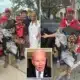 Donald Trump Jr dressed as a pile of garbage this Halloween