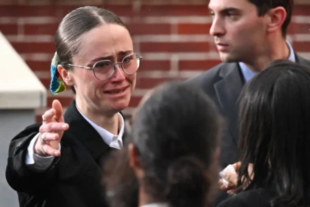 Ella Emhoff was sobbing on the sidelines while Vice President Harris delivered her concession speech at Howard University on Wednesday