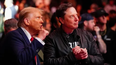 Elon Musk has remained close to President-elect Trump since before the election. (Chris Unger/Zuffa LLC / Getty Images)