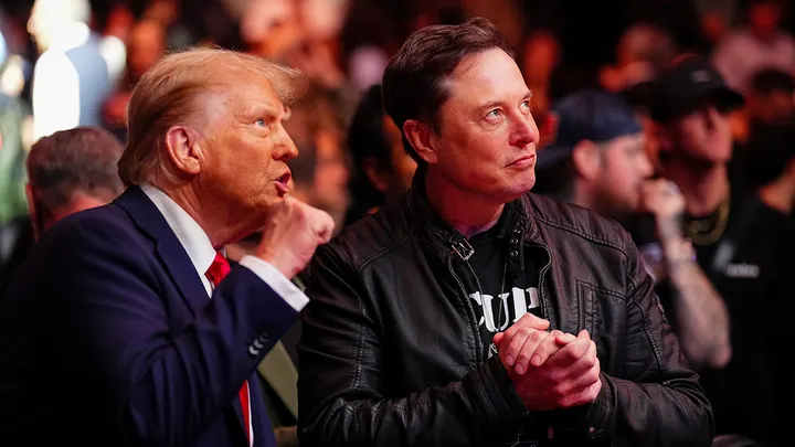 Elon Musk has remained close to President-elect Trump since before the election. (Chris Unger/Zuffa LLC / Getty Images)