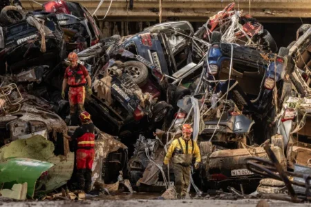 Flash flooding hit as people were driving home from workCredit: Getty