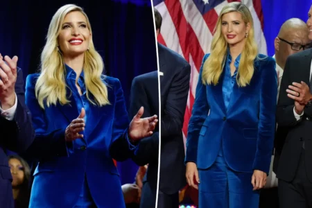 Ivanka Trump suited up for Donald Trumps victory speech Wednesday