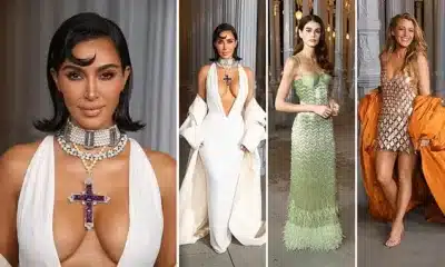 Kim Kardashian 44 had all eyes on her as she joined Blake Lively 37 and Kaia Gerber 23 at the star studded 2024 LACMA Art And Film Gala in Los Angeles on Saturday