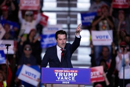 Matt Gaetz pictured at Julys Republican National Convention has been tapped by president elect Donald Trump to serve as US attorney general