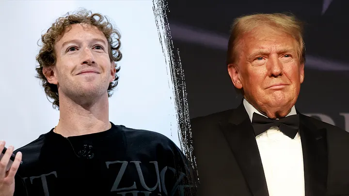 Meta CEO Mark Zuckerberg left visited Presidenr elect Trumps Florida estate Mar a Lago on Wednesday Getty Images Getty Images