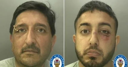 Mohamed Aslam left and Mohammed Nazir right were jailed today for conspiracy to murder